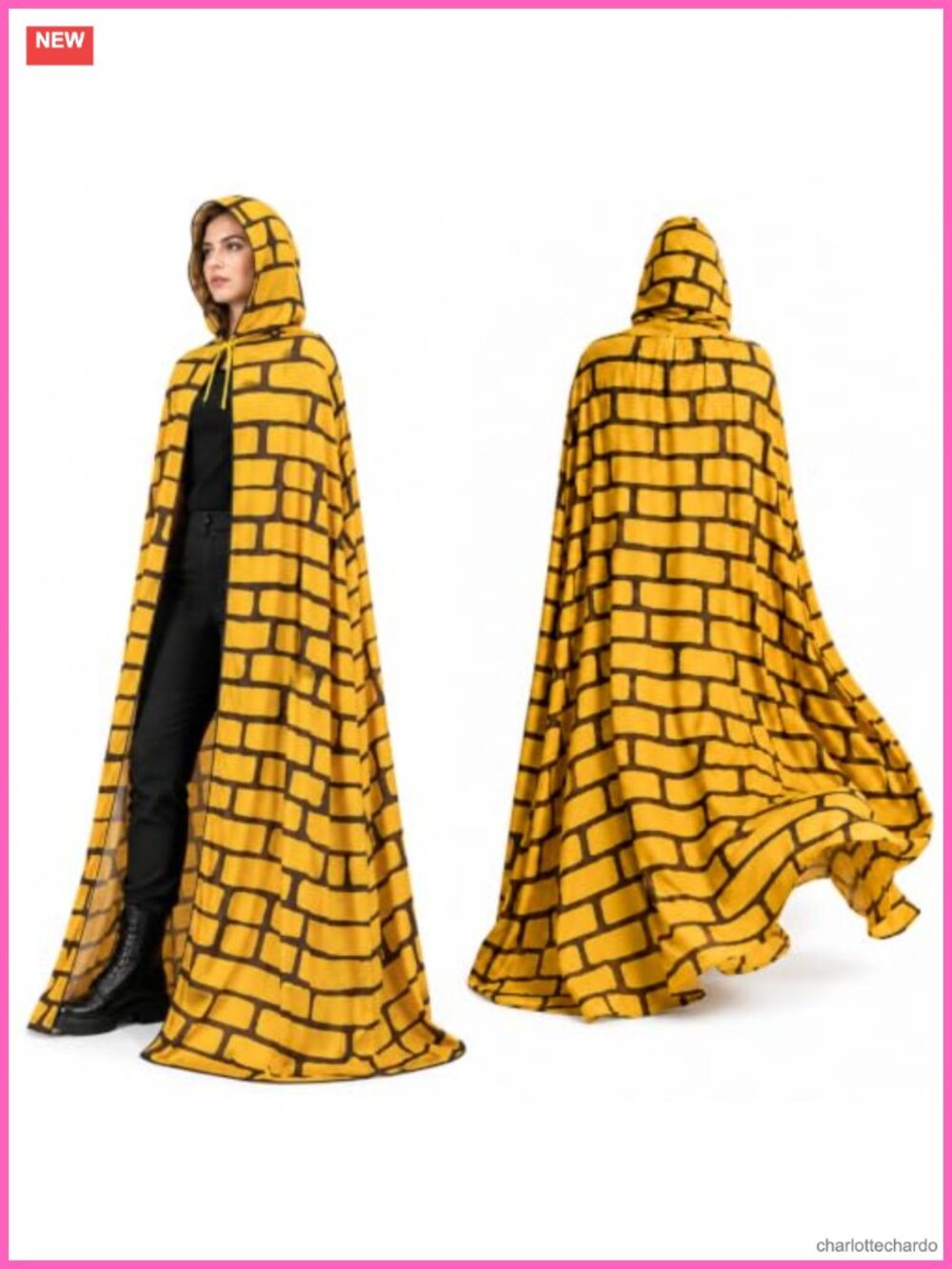 Hooded Cloak Costume Oversized Wizard Witch Cape Cosplay Halloween